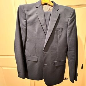 Men's Navy Blue full Suit - Classic Tailored Blazer and pants